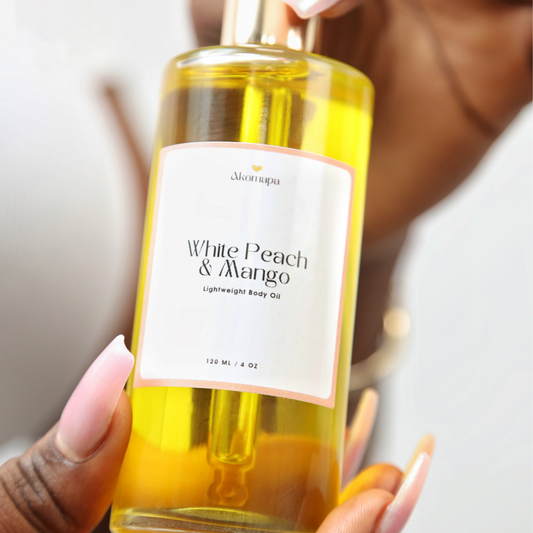 Glow Body Oil- White Peach & Mango